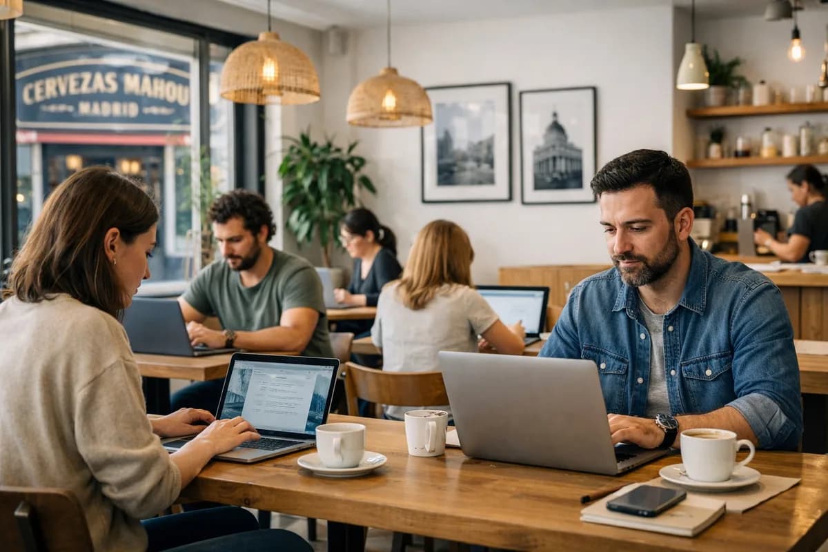 Las 5 Mejores Cafeterías con WiFi para Trabajar en Madrid