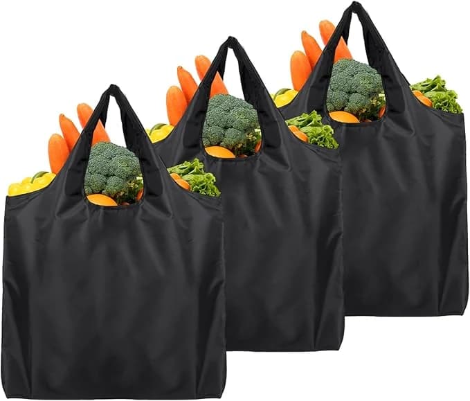 Pack de 3 Bolsas Plegables Ecológicas 50×48cm — Lavables e Impermeables