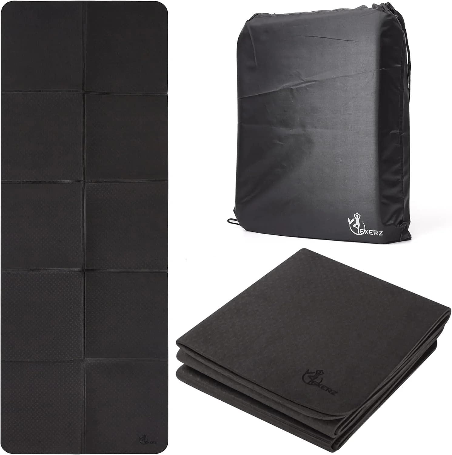 Esterilla de Yoga para Viaje Plegable — Antideslizante 1-3mm