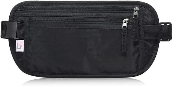 LEXICANMHS Riñonera Interior Antirrobo — Doble Bolsillo