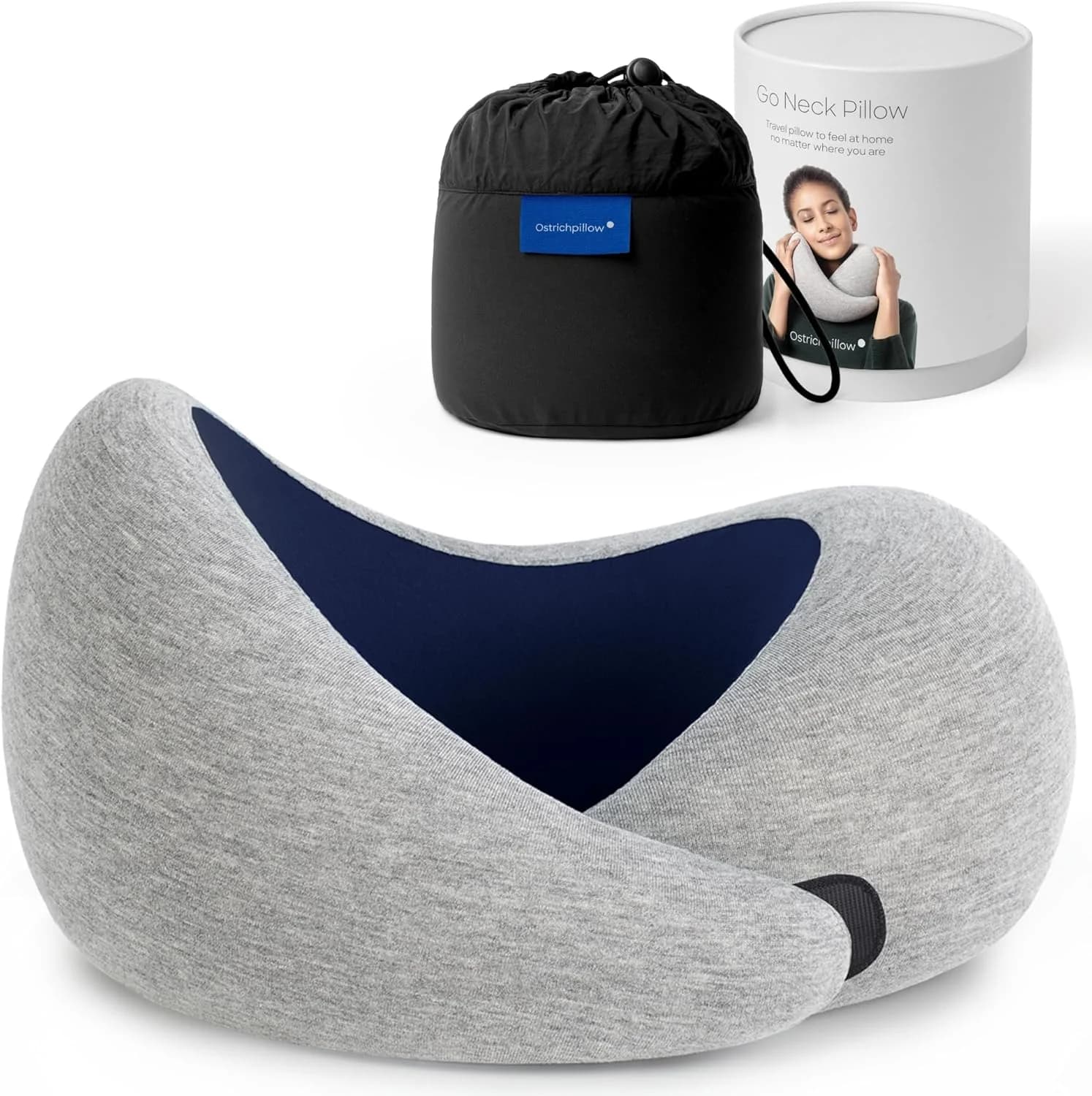 Ostrichpillow Go — Diseño Ergonómico 360° con Lados Asimétricos
