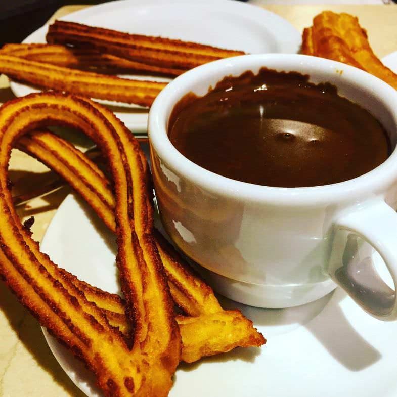 Churros en Chocolatería 1902