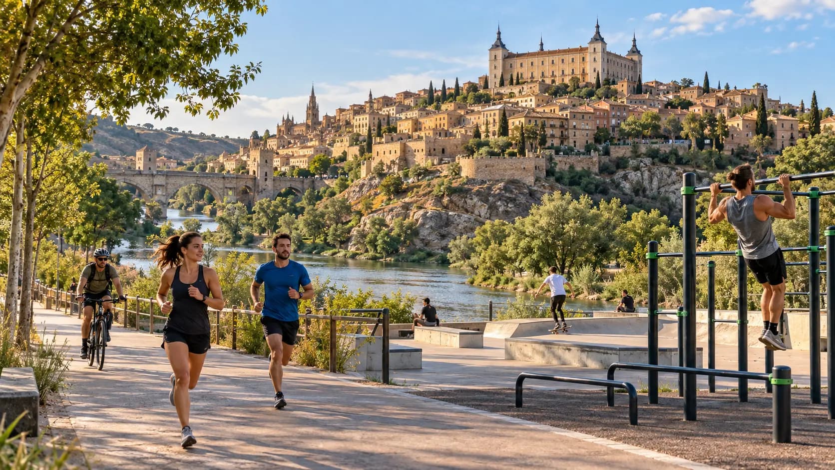 Cinco espacios de Toledo para practicar deporte urbano al aire libre