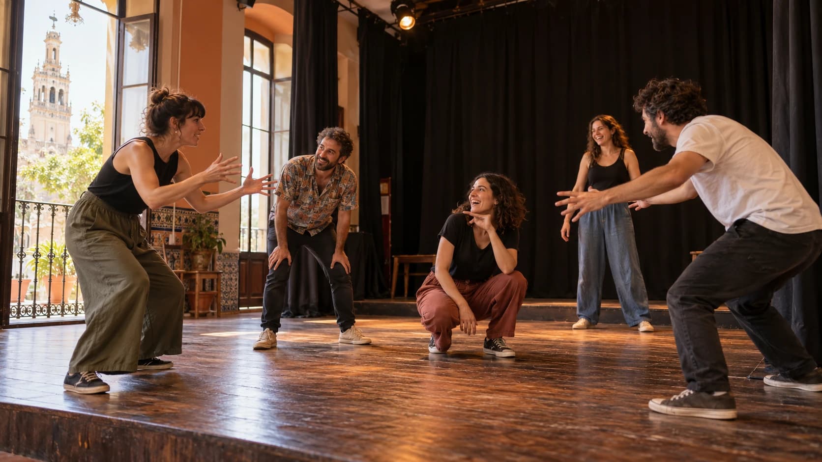 Cinco espacios de improvisación teatral para probar el escenario sin experiencia en Sevilla