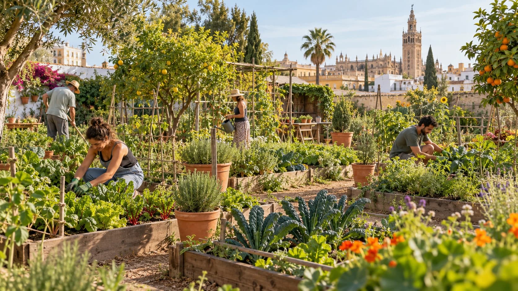 Cinco huertos urbanos de Sevilla donde la agricultura se convierte en comunidad y naturaleza