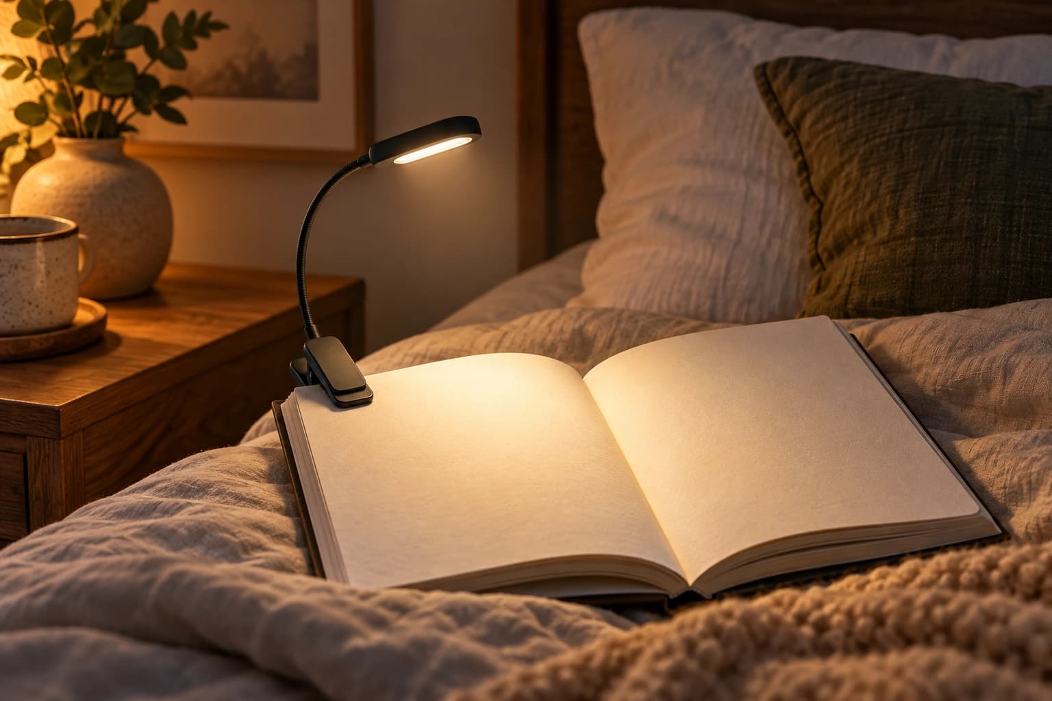 5 mejores lámparas de lectura recargables con pinza para libros