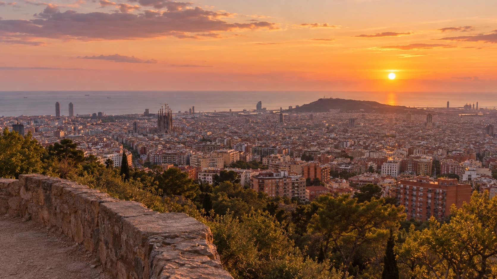 Cinco miradores de Barcelona para ver el atardecer sin subir a un rooftop