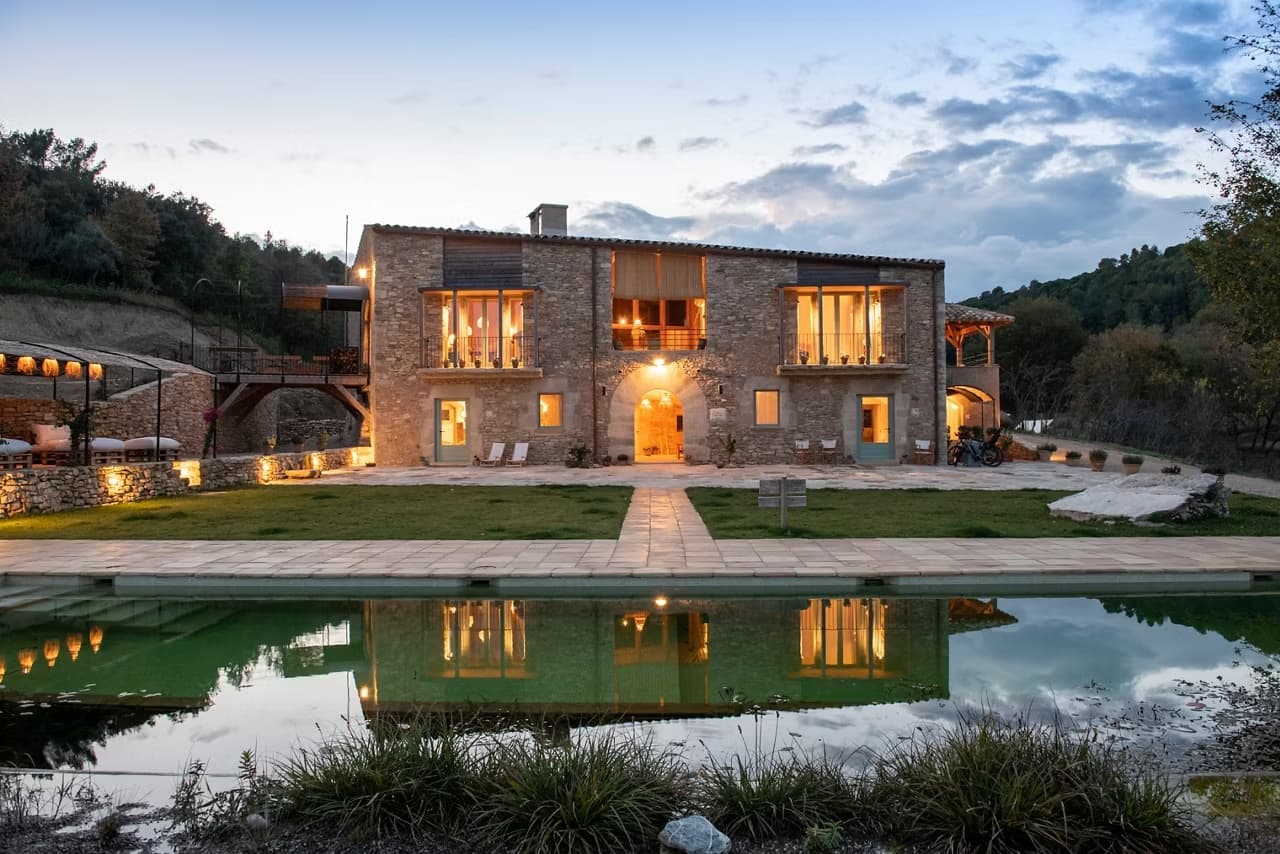 Jardín interior de Espai Boisà