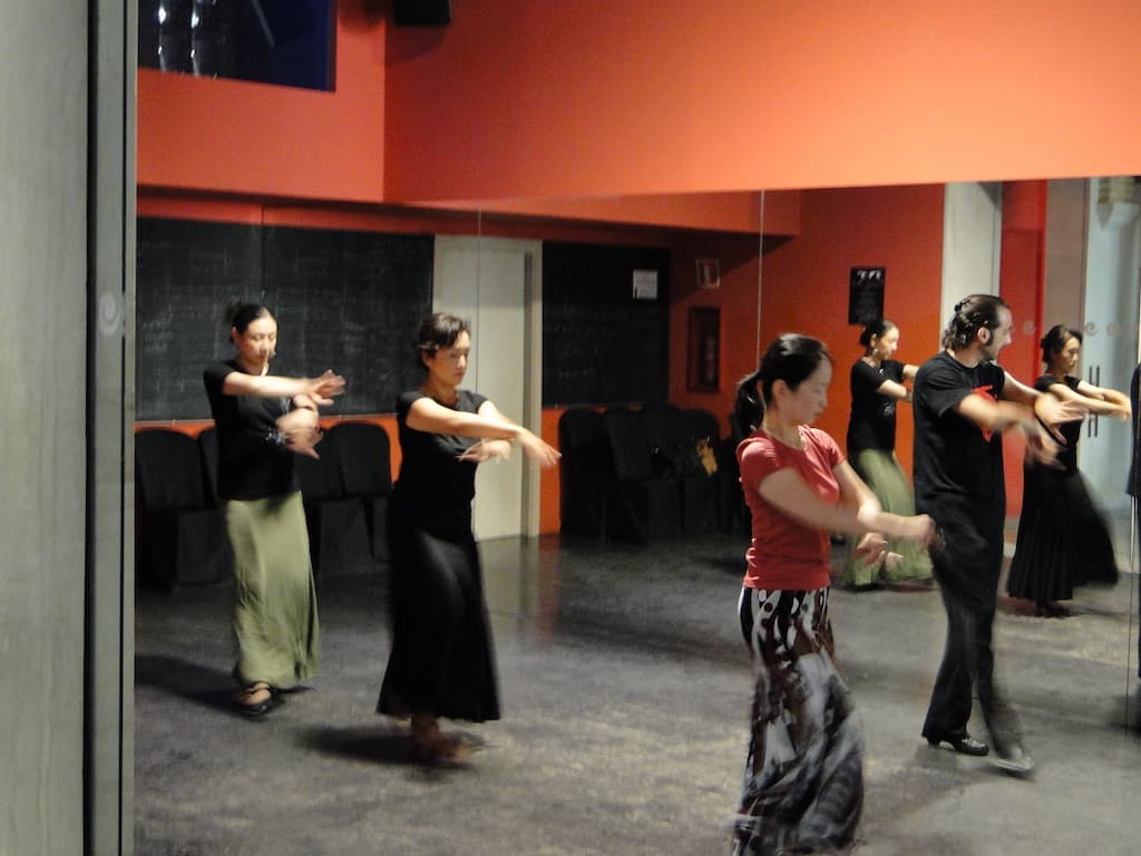 Taller de baile en Museo del Baile Flamenco