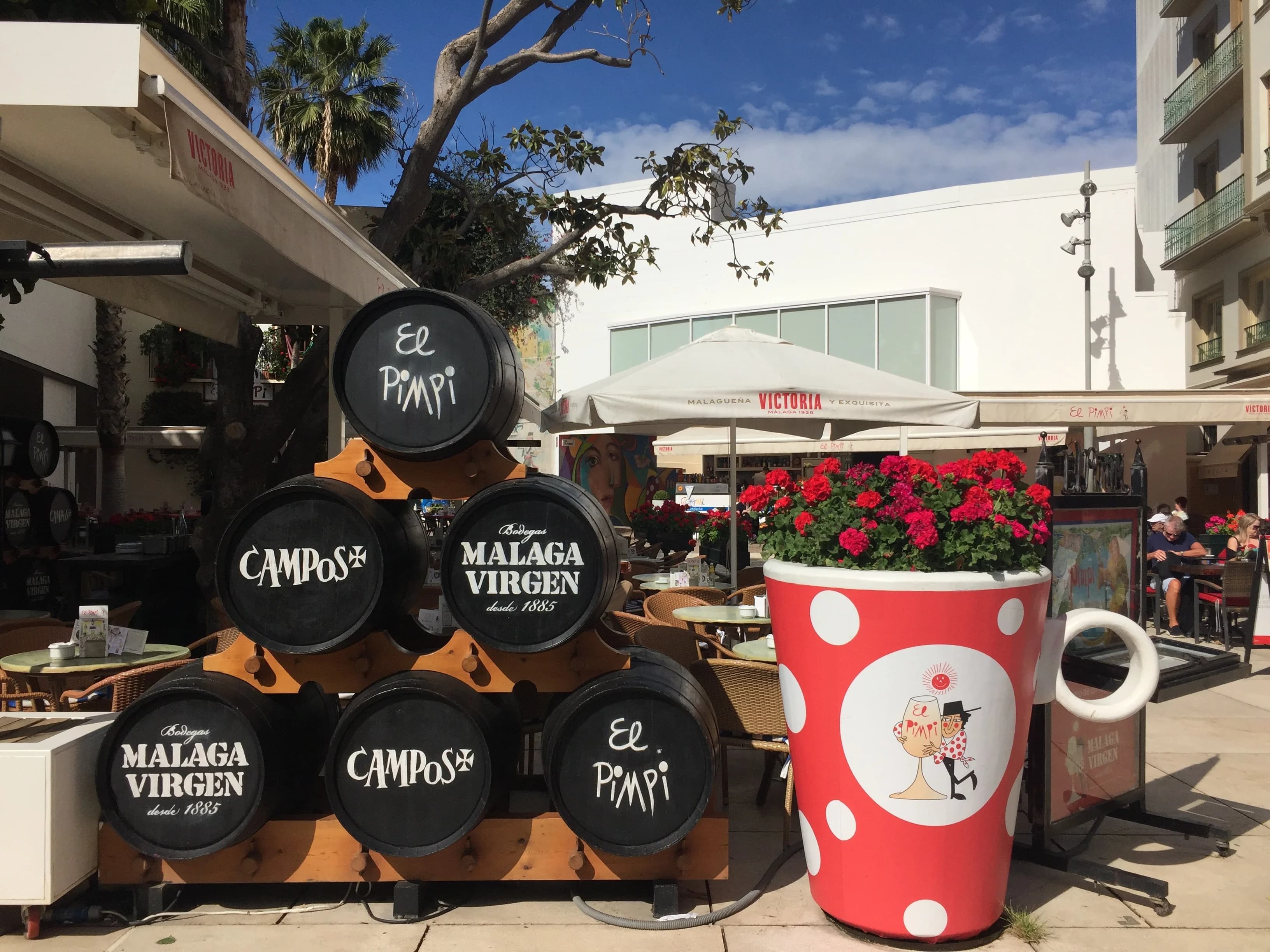 Bodega El Pimpi bar barriles Málaga