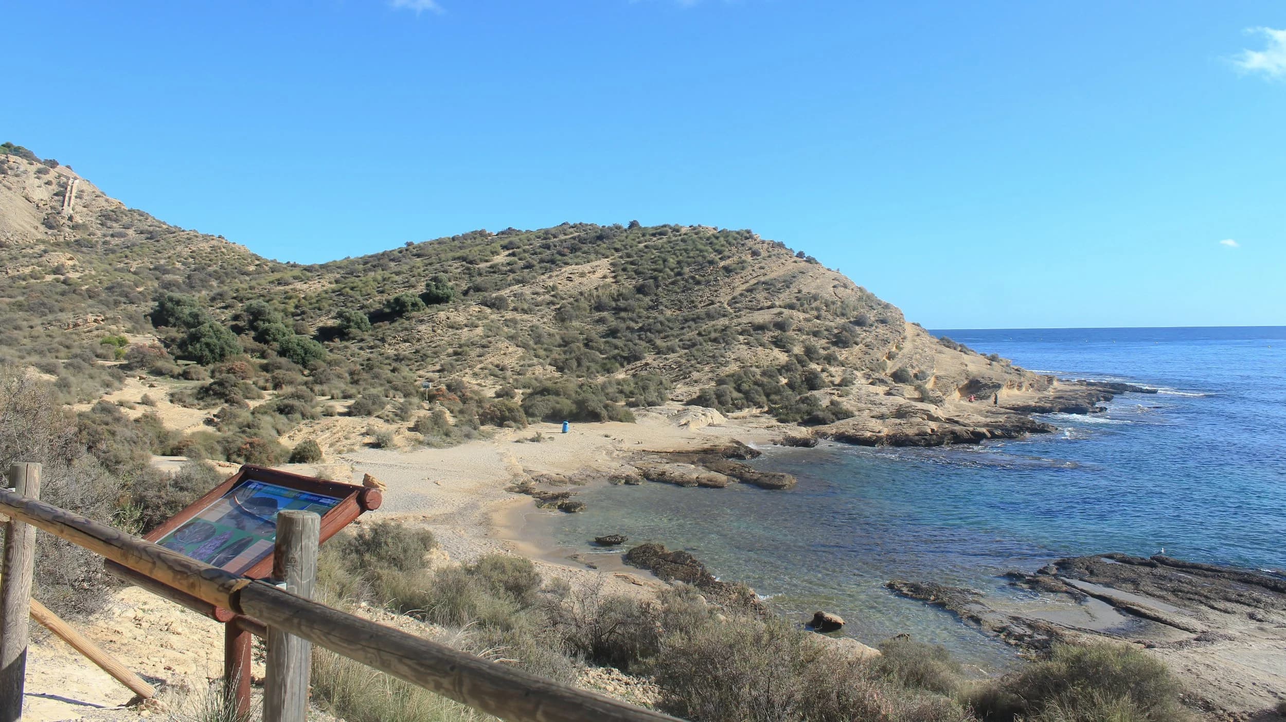 Cabo de las Huertas piscinas naturales acantilados Alicante