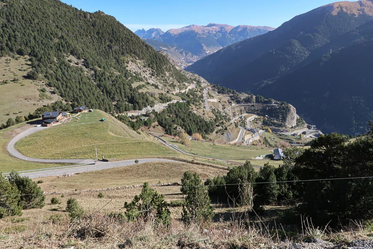 Coll d'Ordino carretera panorámica Andorra