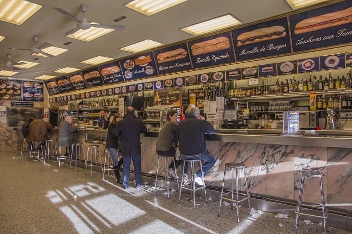 Cervecería El Brillante frente a Atocha