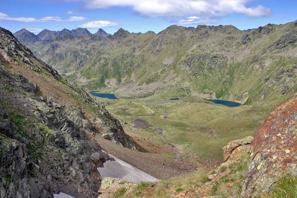 Estanys de Tristaina circo glaciar Ordino Arcalís Andorra