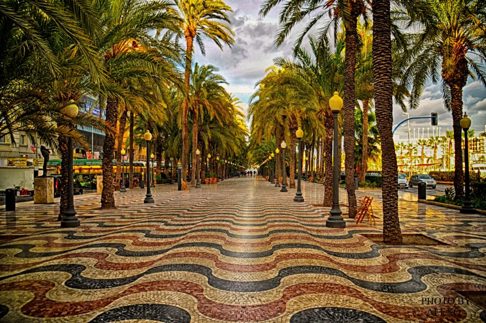 Explanada de España mosaico mármol Alicante