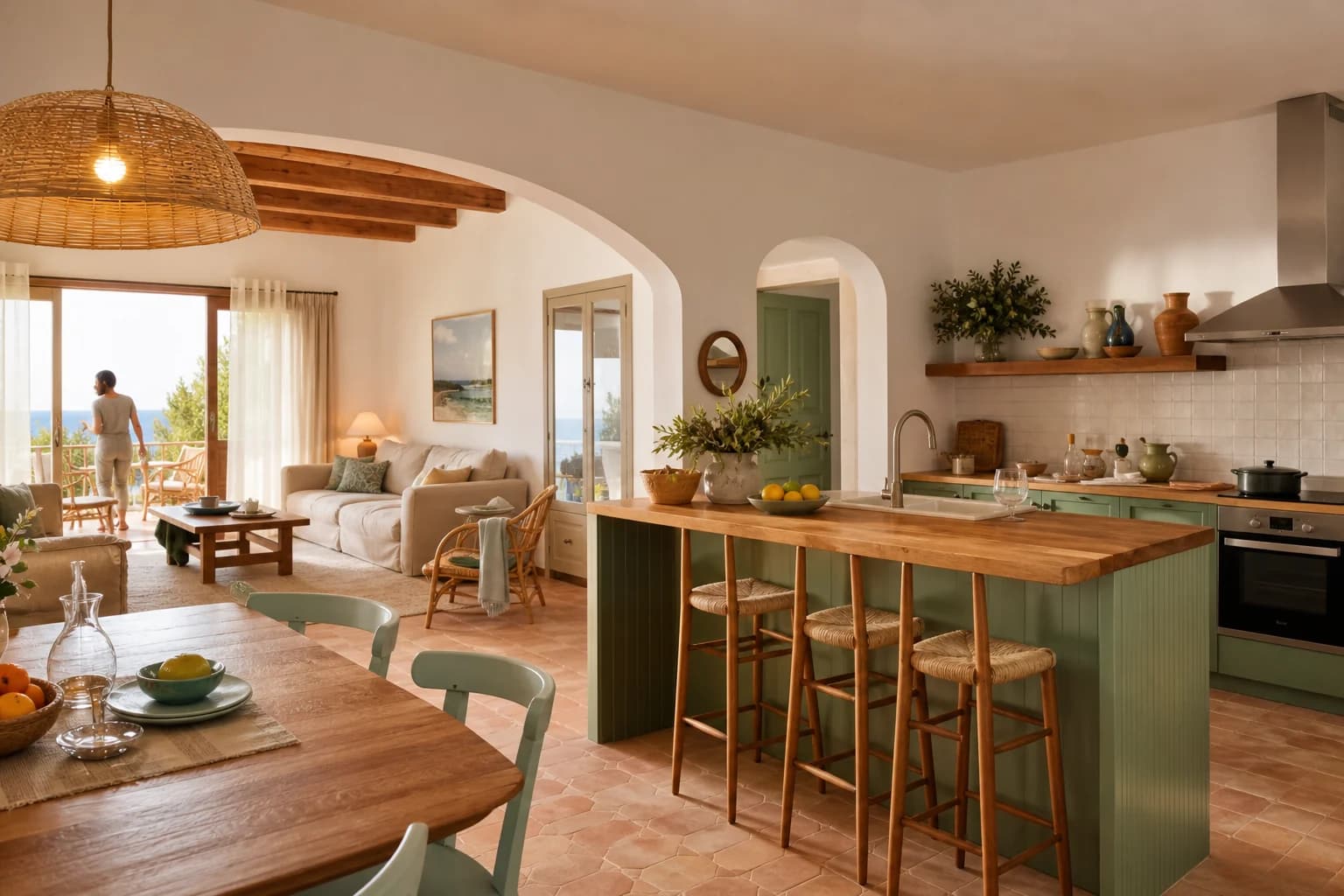 Apartamento turístico familiar con cocina y sala amplia