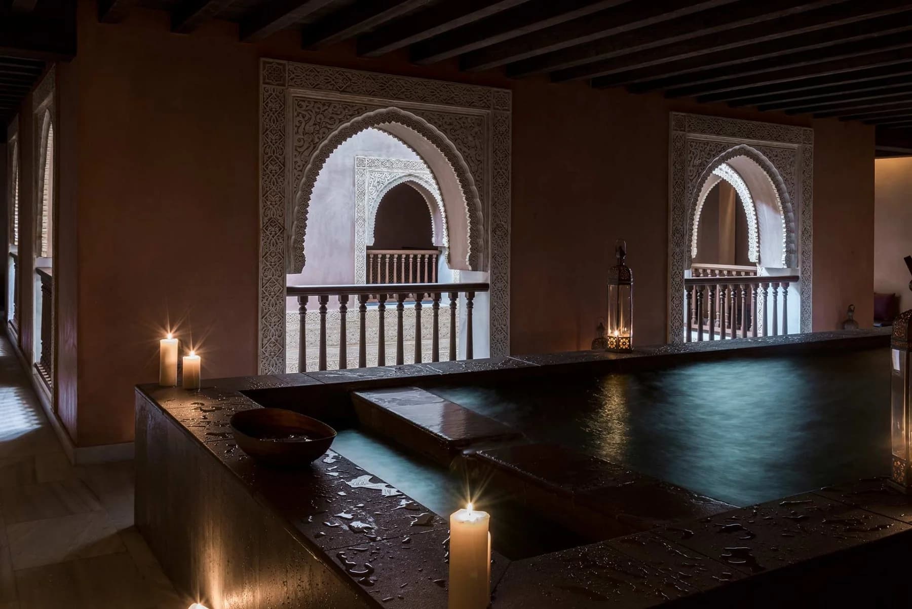 Hammam Al Ándalus baños árabes Málaga interior