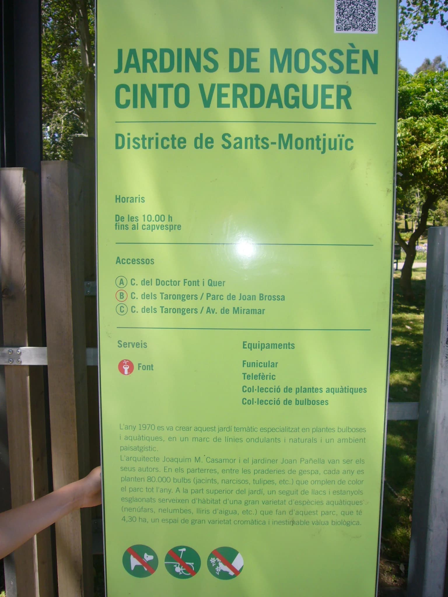 Imagen de Jardins de Mossèn Cinto Verdaguer en Barcelona