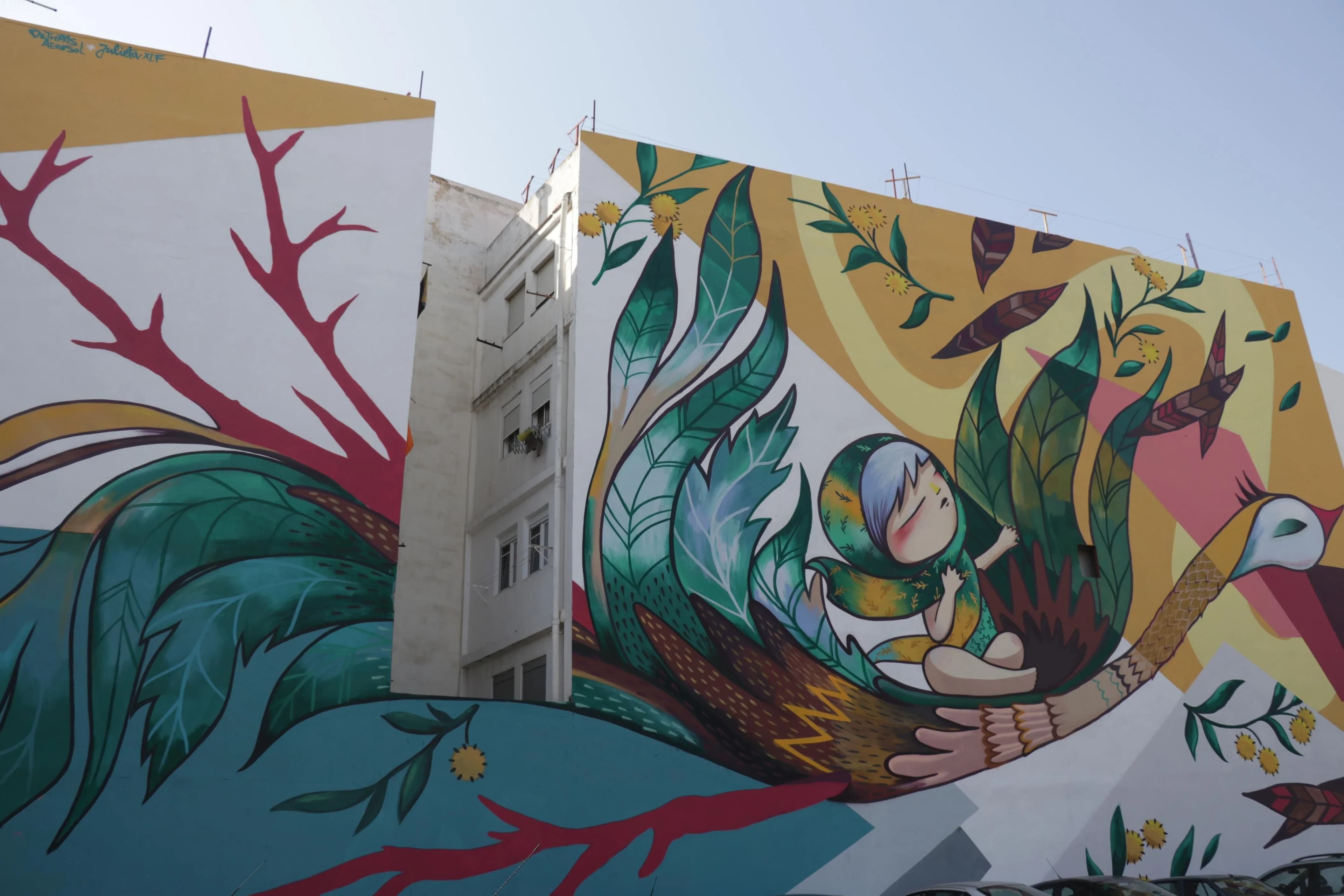 Julieta XLF mural Carrer Moro Zeid Valencia