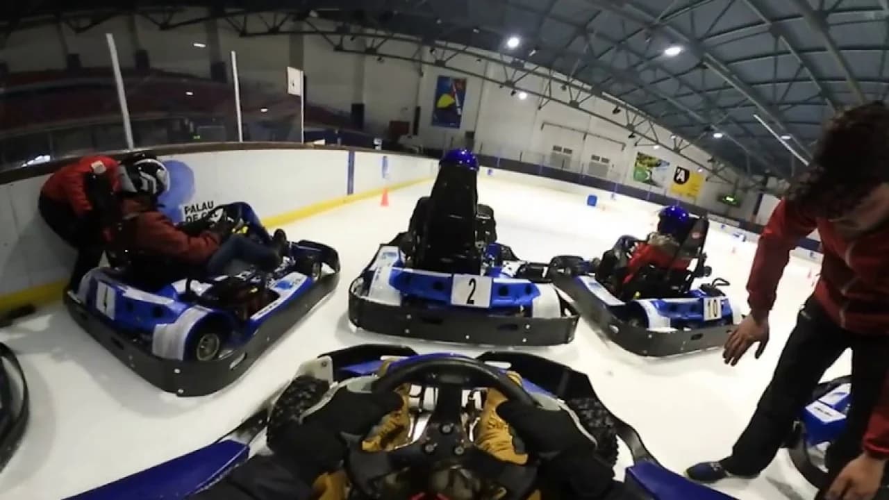 Karting hielo Palau de Gel Canillo Andorra