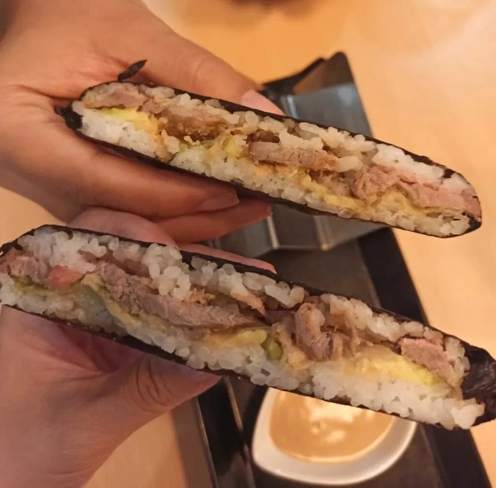 Sushi sandwich en Kazu Chueca