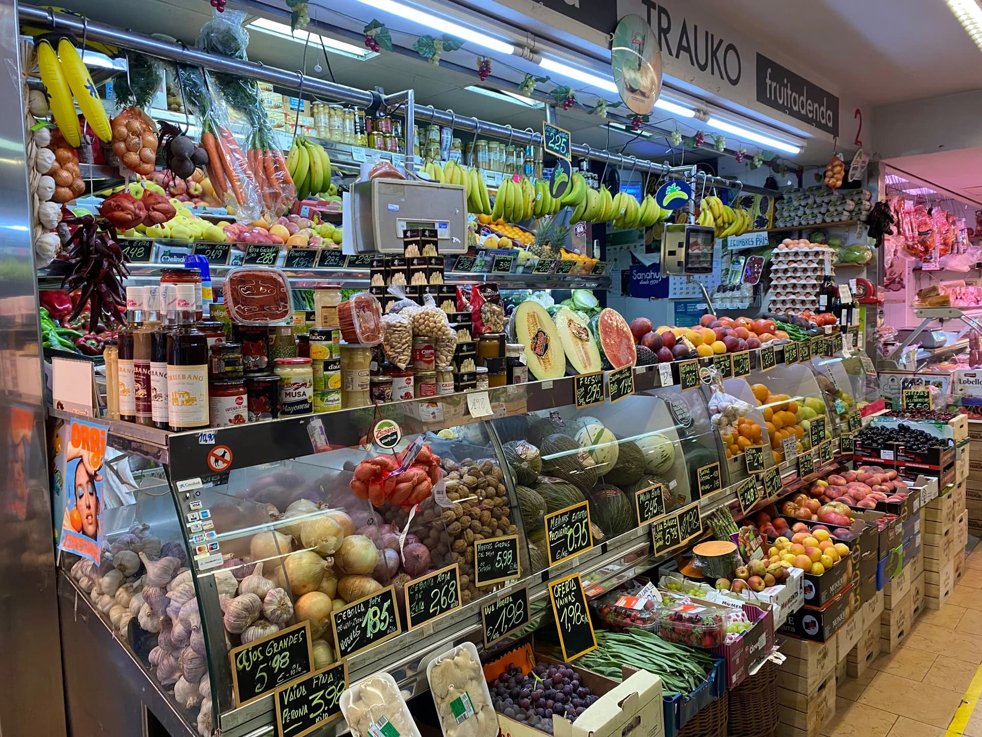 Mercado de Trauko Uribarri mercado pequeño Bilbao