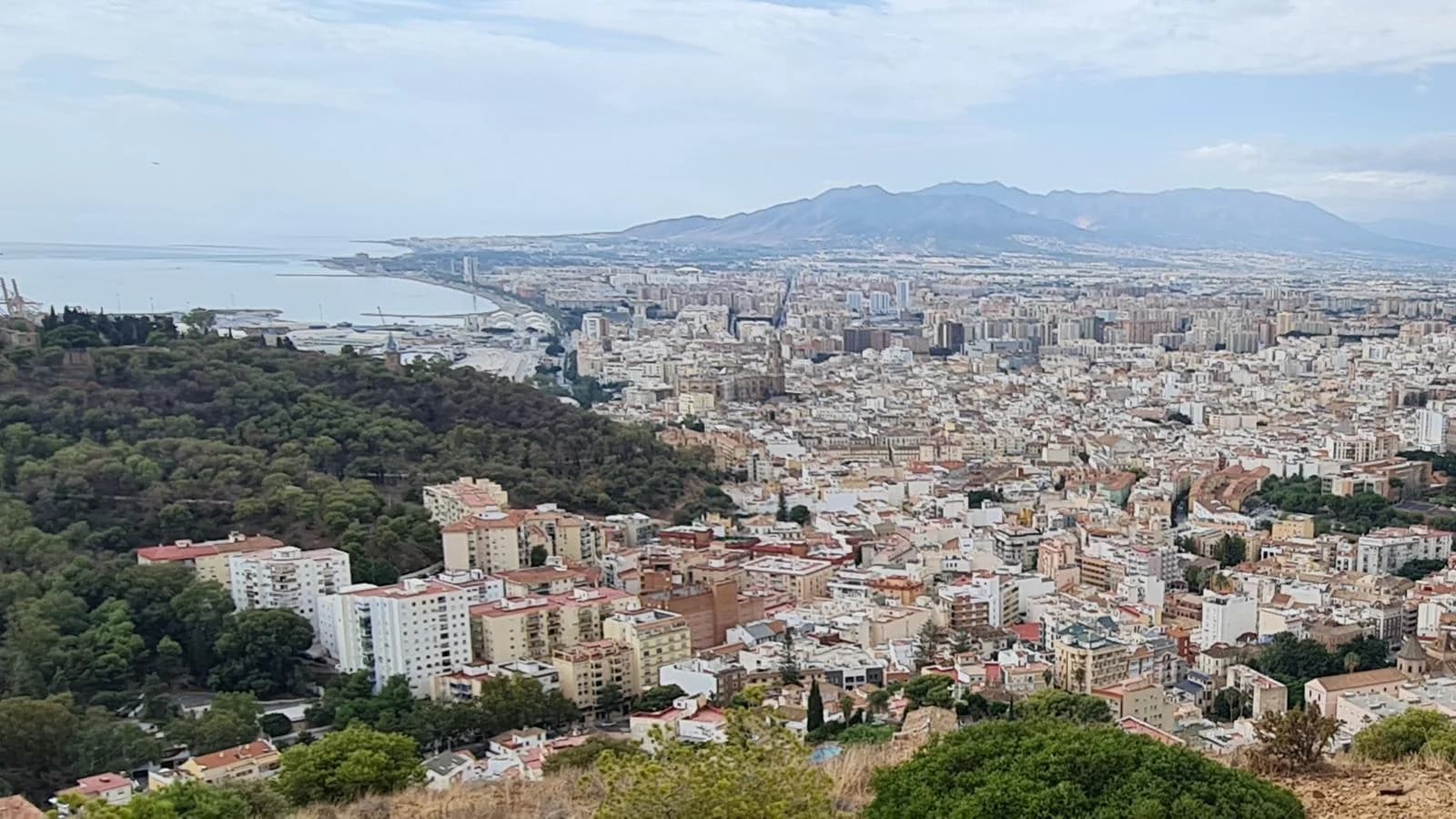 Mirador Monte Victoria bahía Málaga panorámica