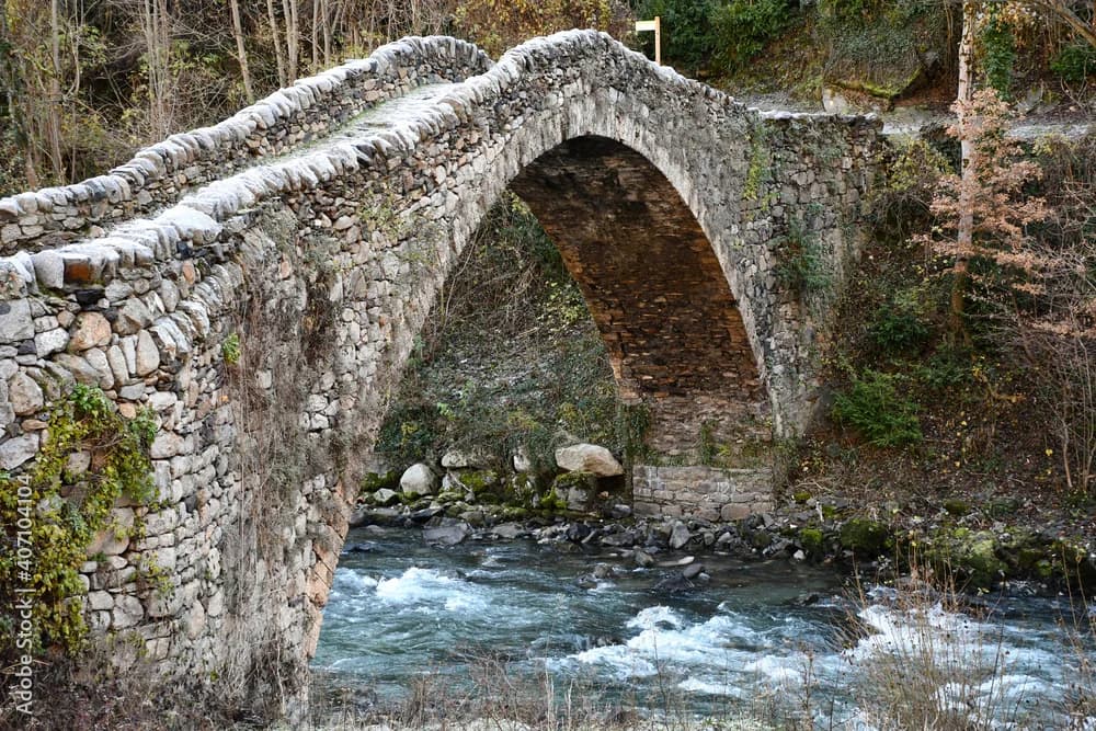 Pont de la Margineda puente medieval Gran Valira Andorra