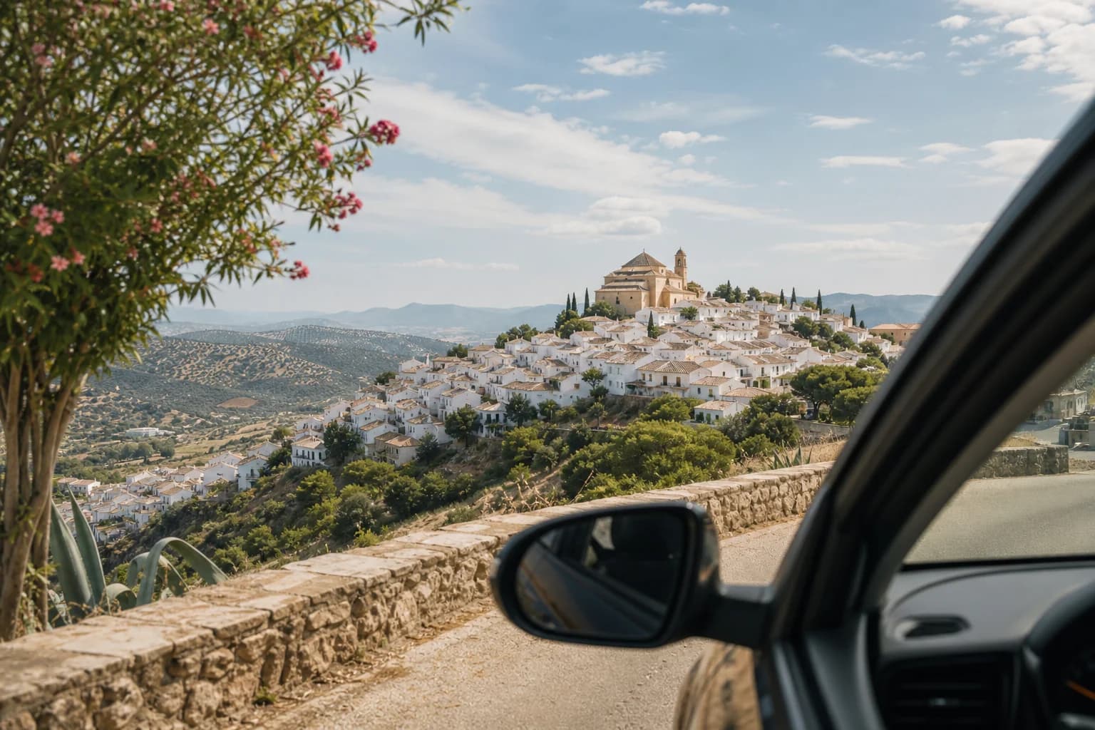 Pueblo interior España parada road trip