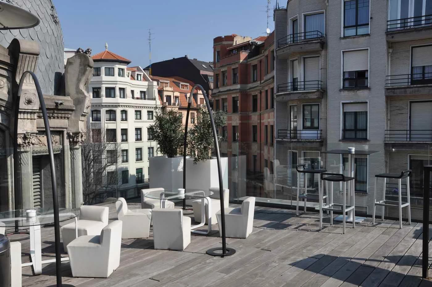 Terraza del Yandiola Azkuna Zentroa Arrikibar Bilbao