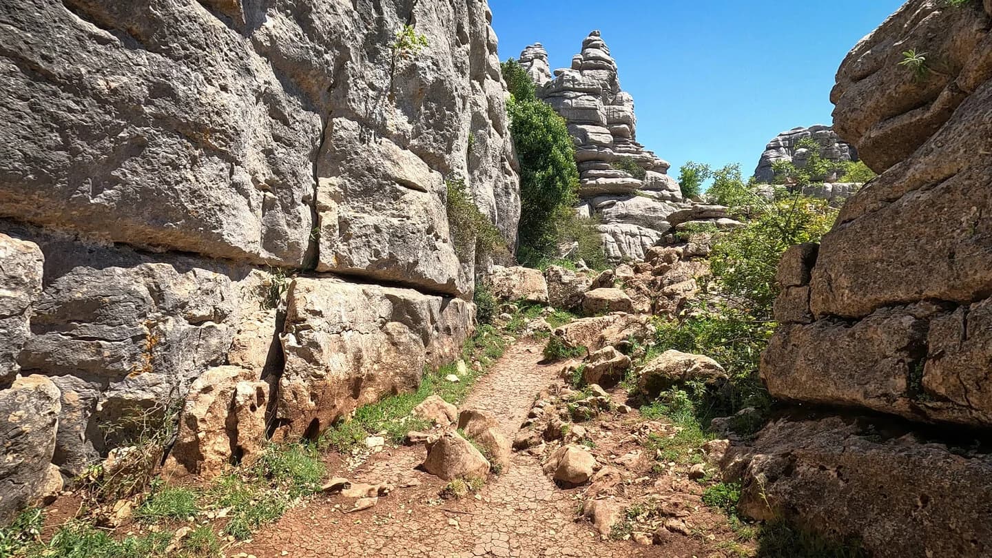 Torcal de Antequera Ruta Amarilla formaciones kársticas