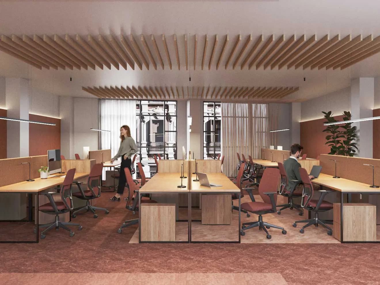 Espacio de trabajo en Wayco Cafe
