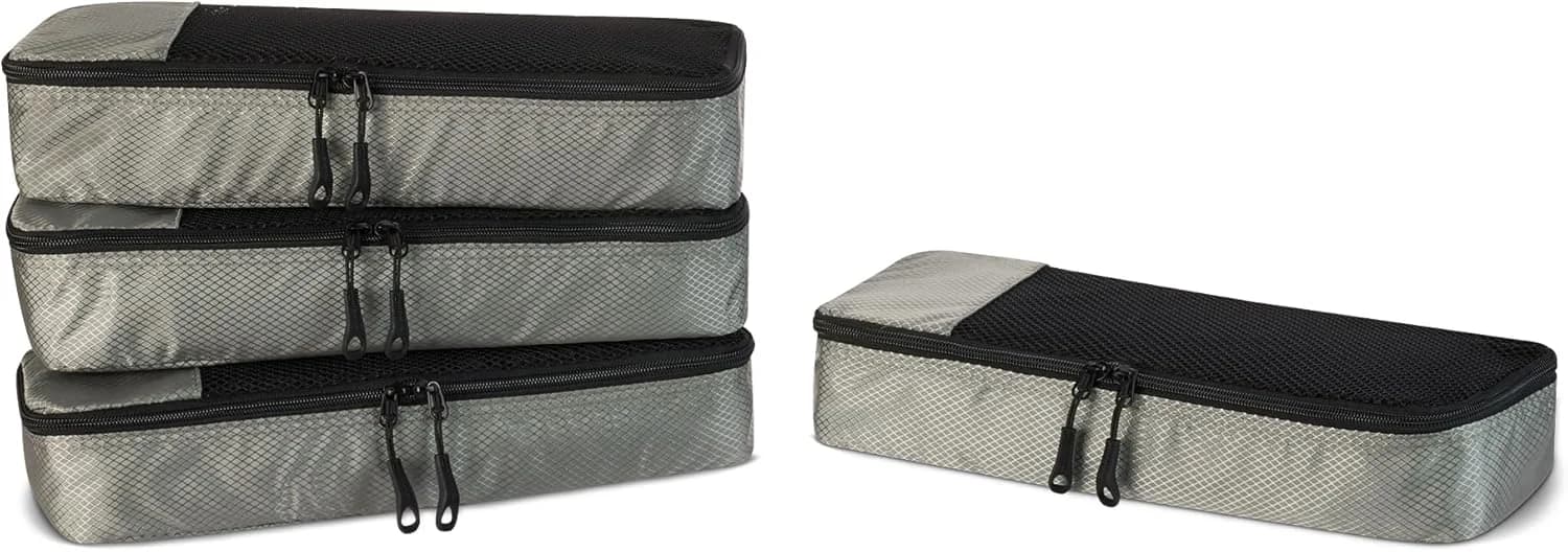 Amazon Basics Organizador de Viaje — Pack de 4