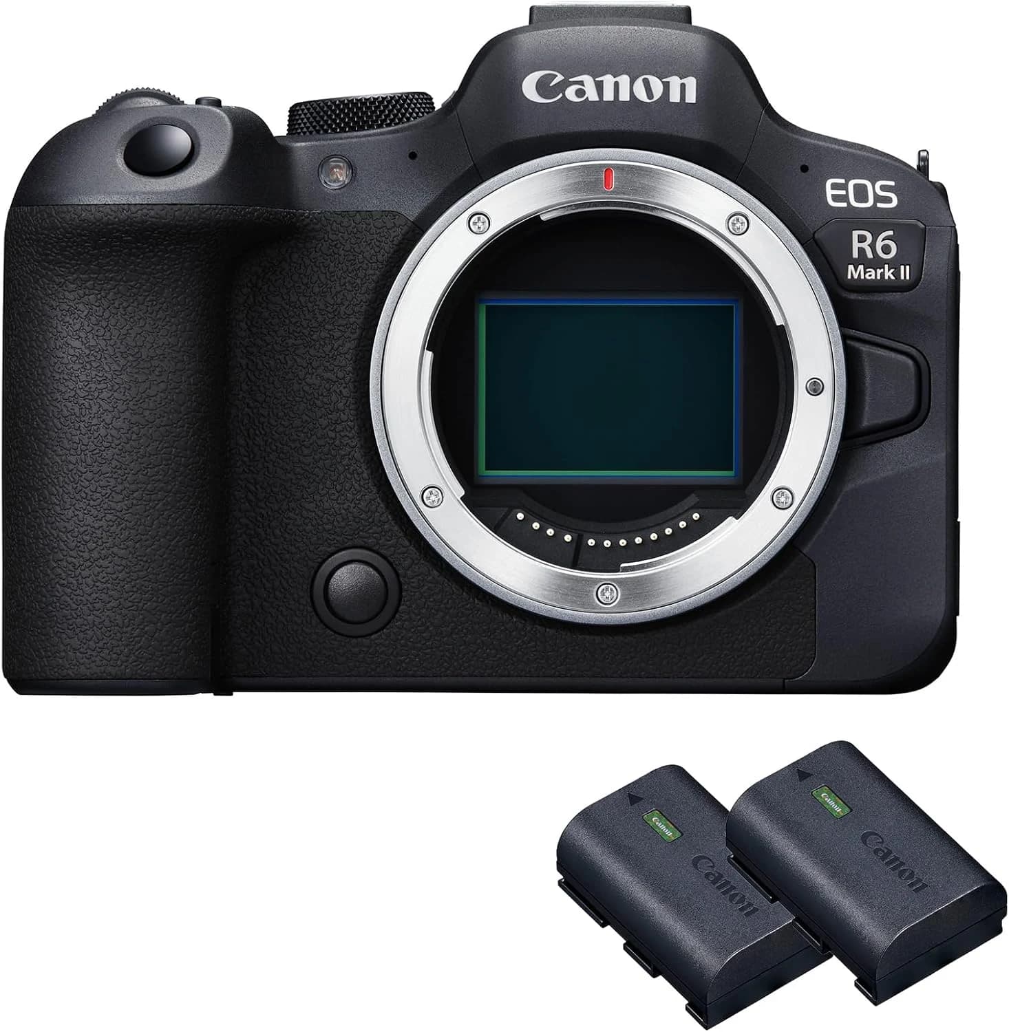 Canon EOS R6 II Cámara Sin Espejo Fotograma Completo 24,2MP + 2 Baterías