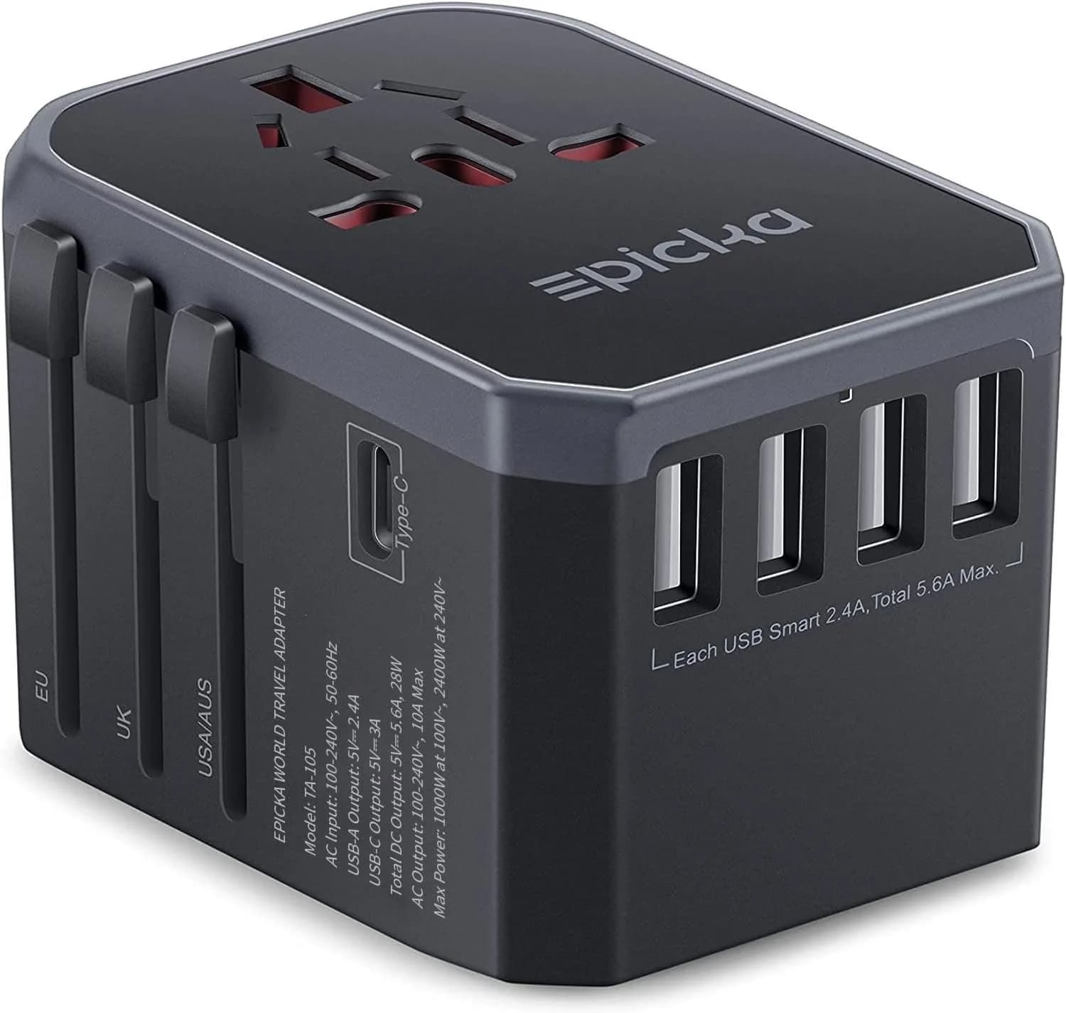 Epicka Adaptador Universal — Sistema 6 en 1 con USB-C