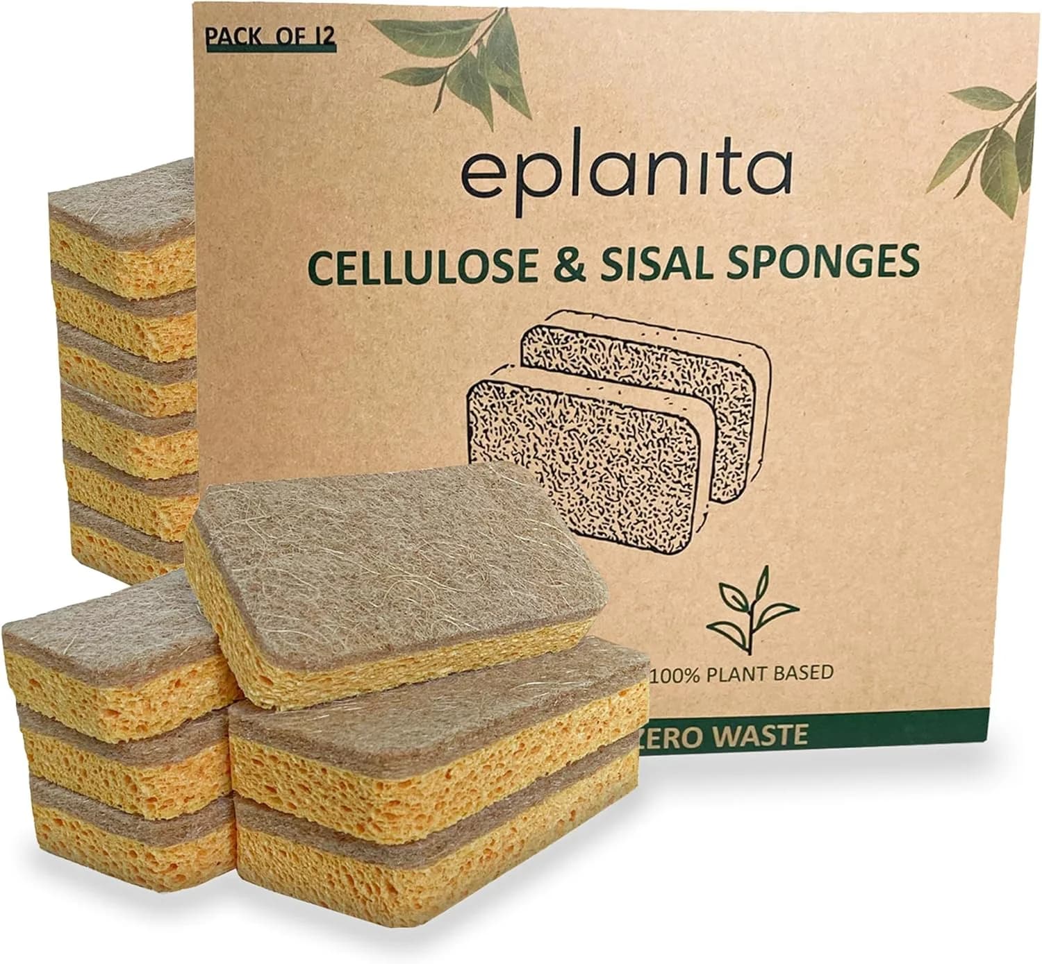 Esponjas de Celulosa Natural — El Sustituto del Papel de Cocina