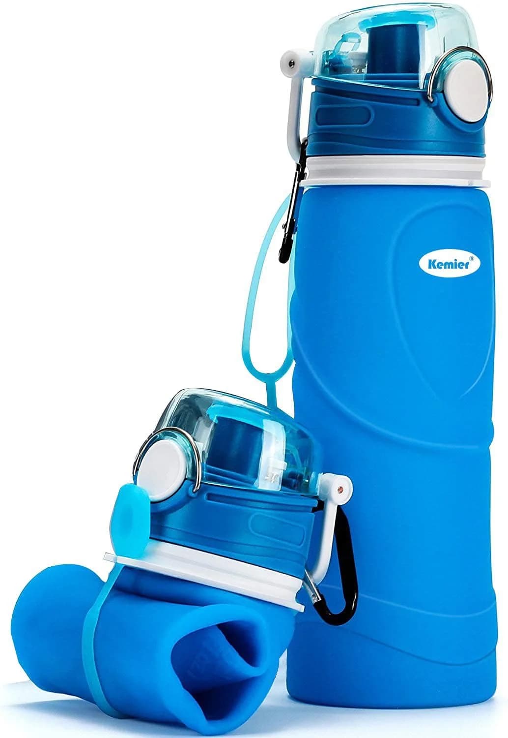 Kemier Botella Plegable 750ml — Silicona Médica Enrollable