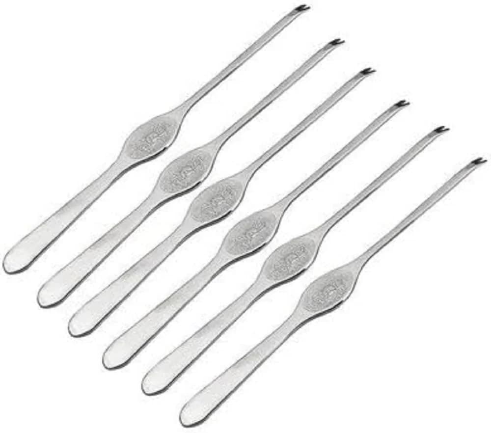 Lacor 62976 — Set 6 Pinchos Marisco Acero 18/10