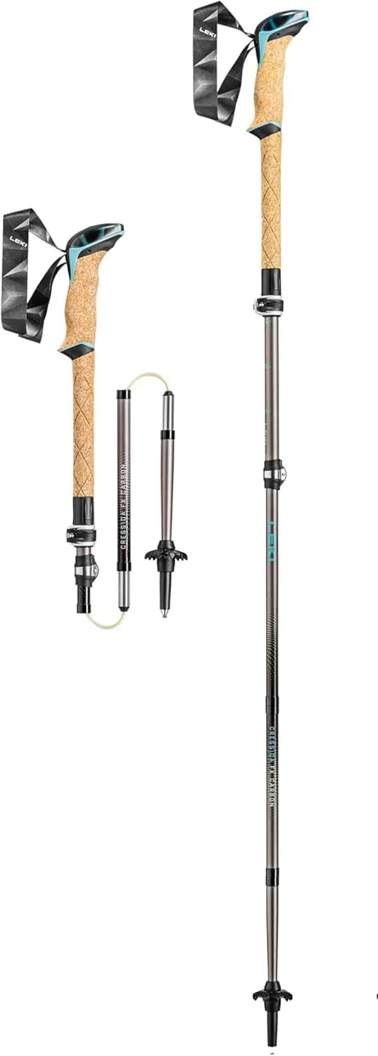 Leki Cressida FX Carbon — Bastones Carbono Plegables Speedlock