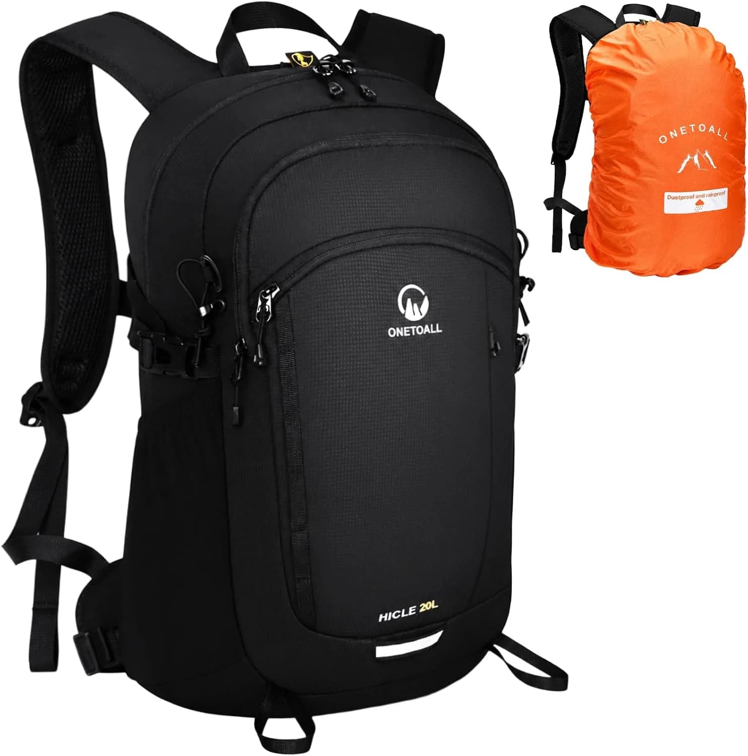 Mochila Senderismo 20L, Mochila Trekking 20 litros, Mochilas Montaña Impermeable Transpirable Hombre Mujer para Excursión|Esqui|Ski|Ciclismo|Viajes|Trayectos Diarios, Ultraligera Solo 510g