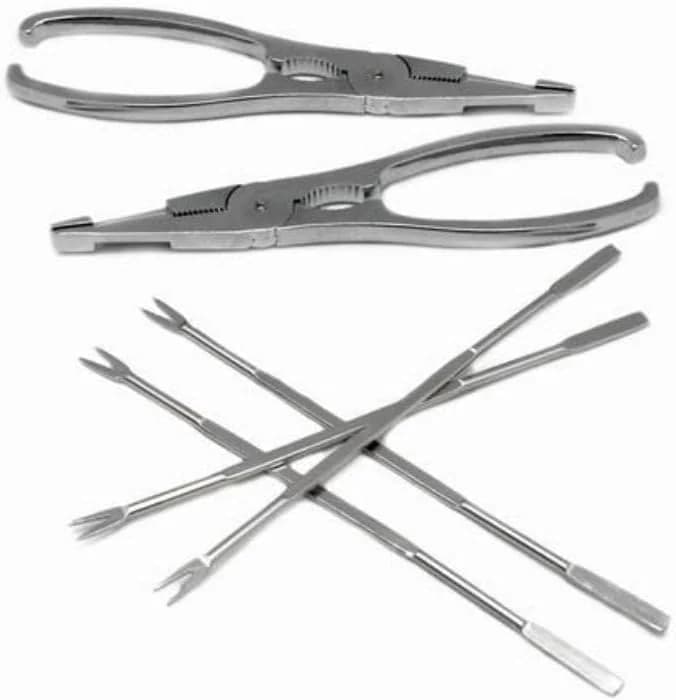 Nerthus FIH 259 — Set Utensilios Marisco con Tenazas y Pinchos