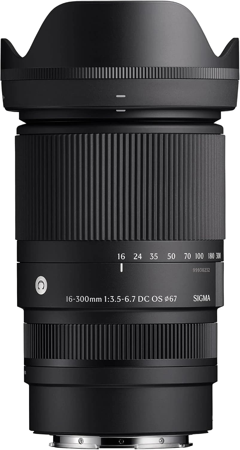 Objetivo Sigma 16-300mm F3.5-6.7 DC OS Contemporary para Montura Sony E: Superzoom 18.8X para cámaras mirrorless con Sensor APS-C
