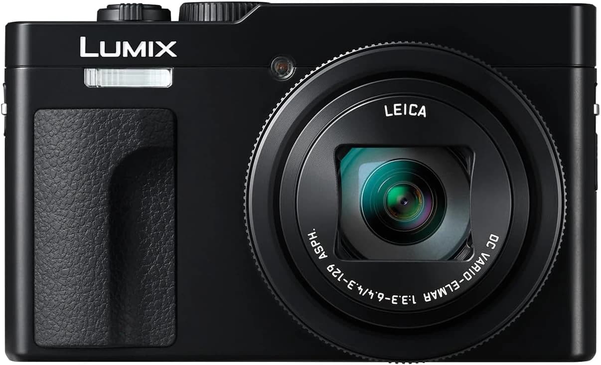 Panasonic LUMIX DC-TZ99E-K Cámara Compacta con Zoom para Viajes, Lente Leica DC, Zoom de 30x, 20,3 MP, Video 4K 30p, Monitor Inclinable, Wi-Fi, Bluetooth, Color Negro