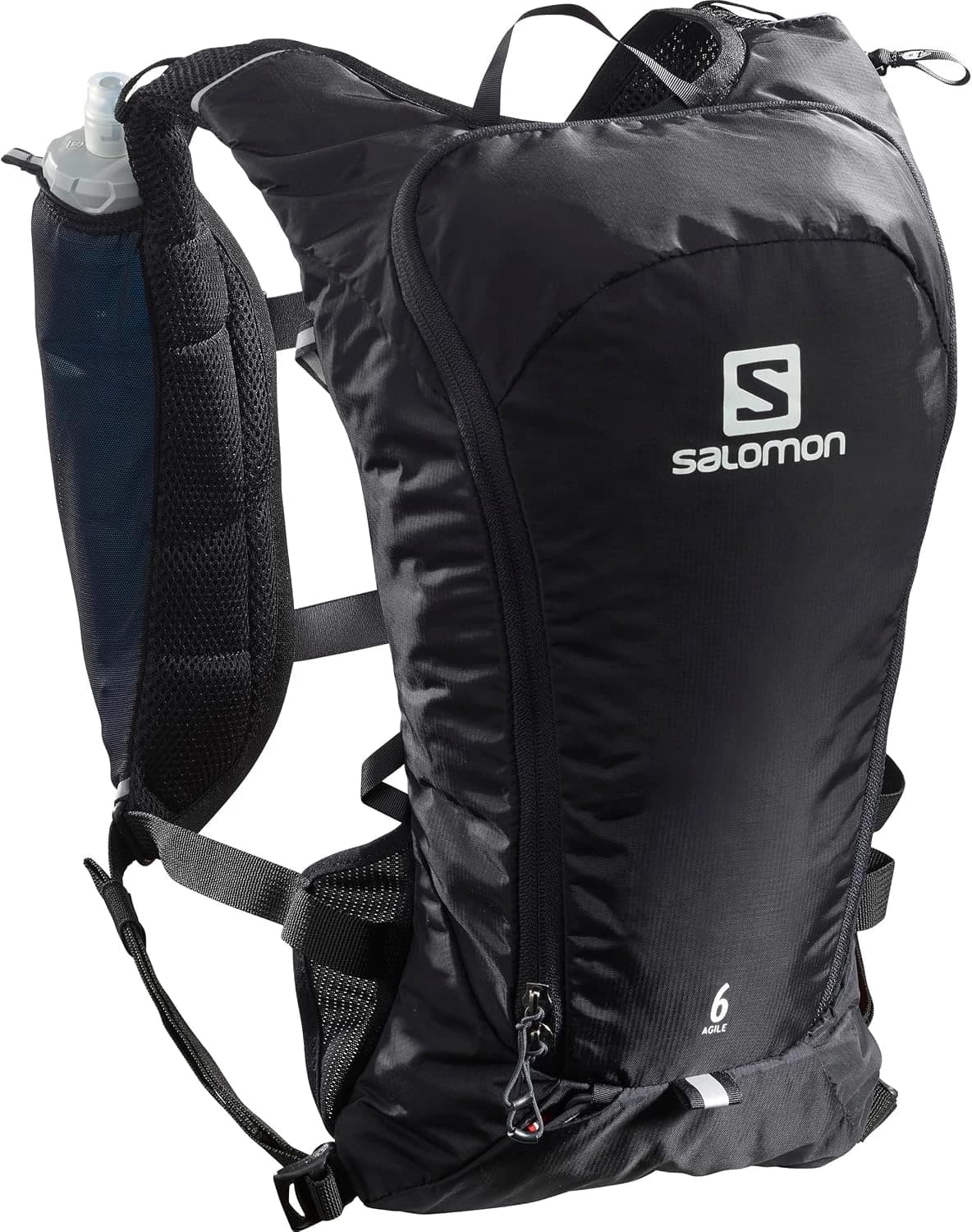 Salomon Agile 6 Chaleco de Hidratación Trail Running Senderismo Trail Running Senderismo MTB Unisexo, Comodidad dinámica, Acceso rápido, Versatilidad