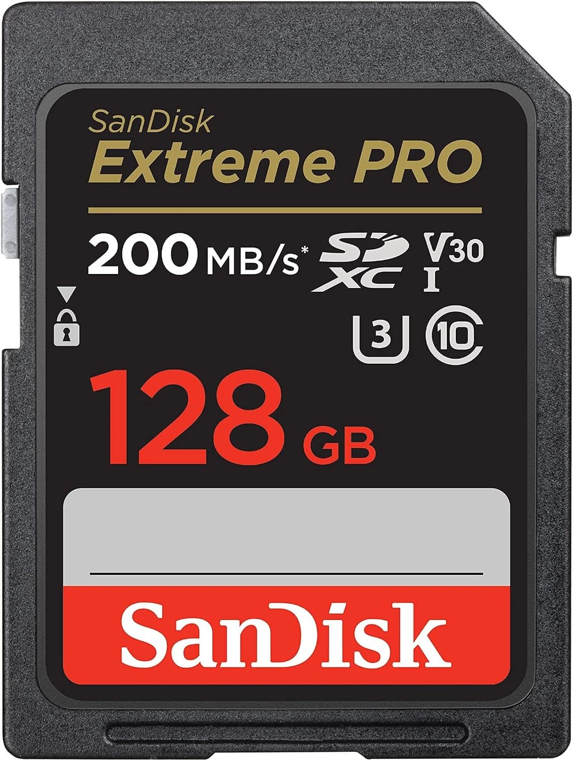 SanDisk Extreme PRO Tarjeta SD 128 GB SDXC, SD Card 4k UHD, UHS-I, V30, hasta 200 MB/s, SanDisk QuickFlow Technology, Software de recuperación de datos RescuePRO Deluxe, Class 10, U3