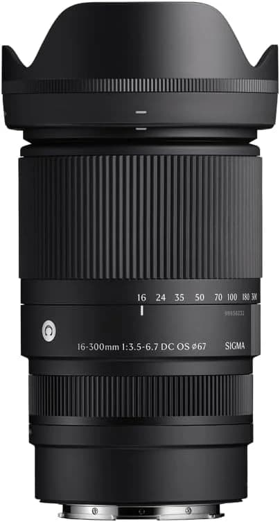 Sigma Lente 16-300 mm F3.5-6.7 DC OS Canon RF Mount High Ampliation Zoom Standard APS-C Cantemporary Mirrorless Only