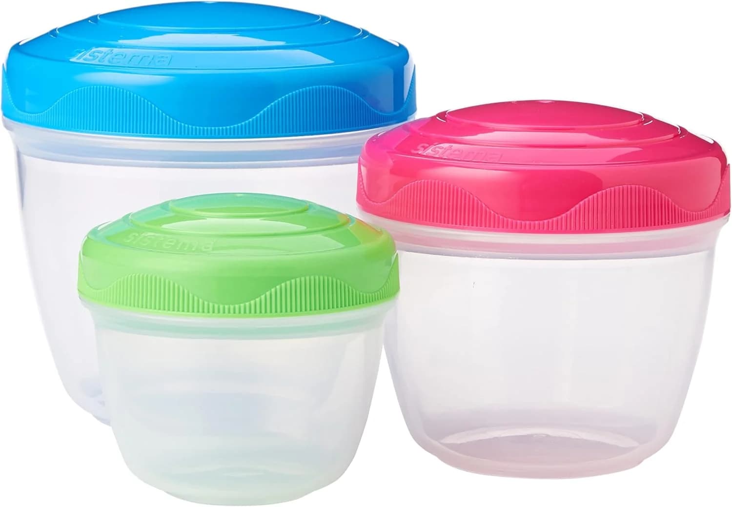 Sistema Snack n Nest Pack de 3 — Contenedores Encajables To Go