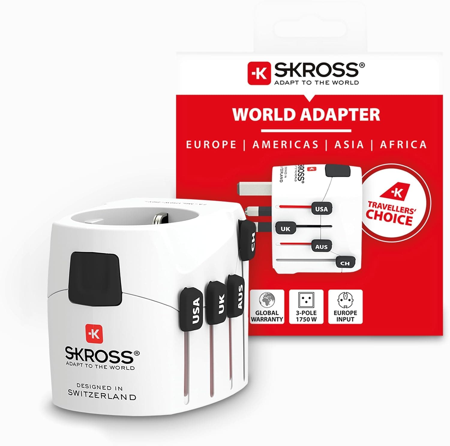 Skross Adaptador Universal PRO — Diseño Suizo de Alta Calidad