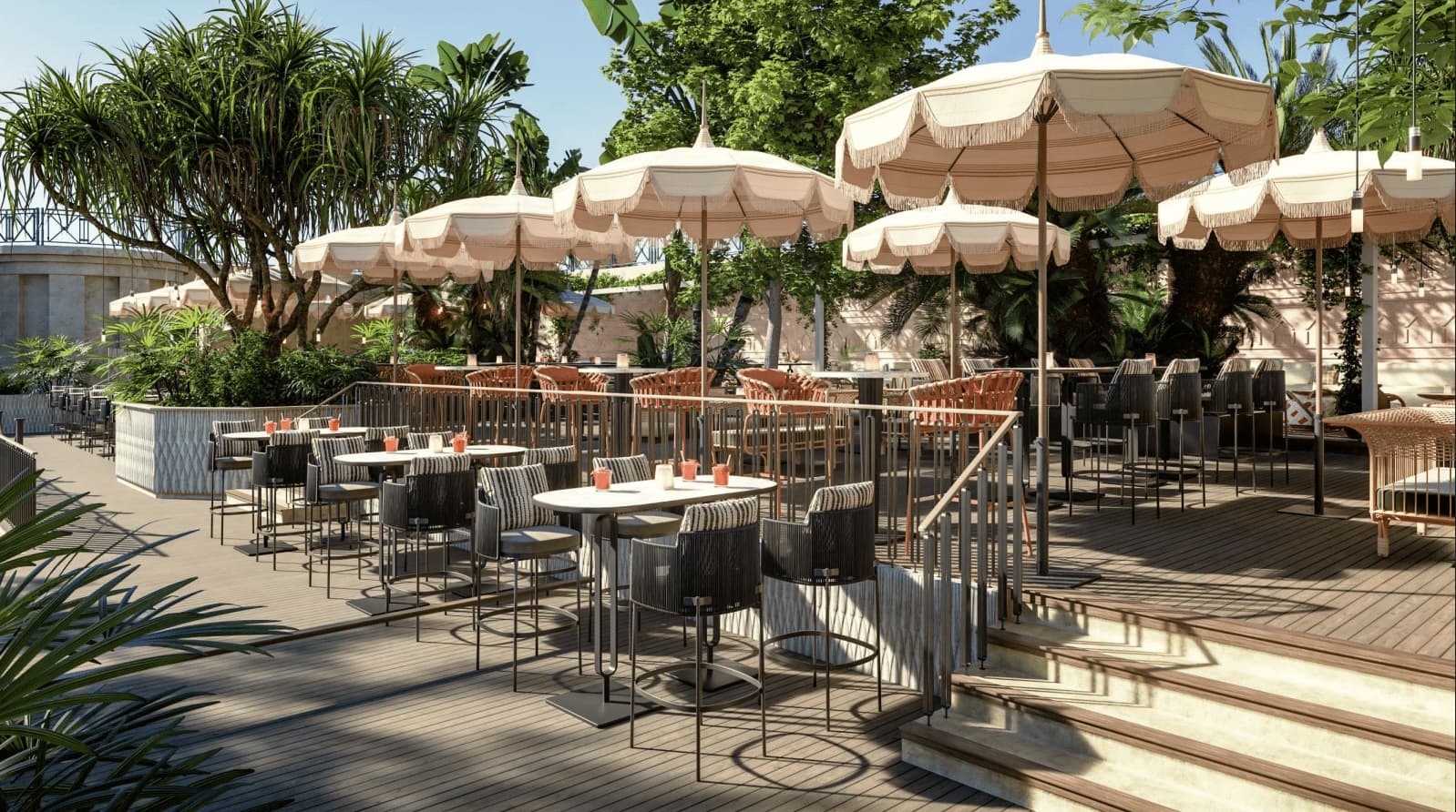 Terrazas de Río Grande en la calle Betis