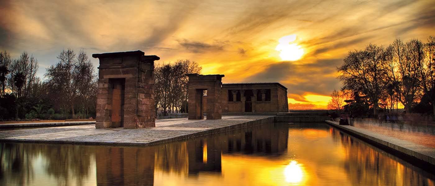 Templo de Debod al atardecer